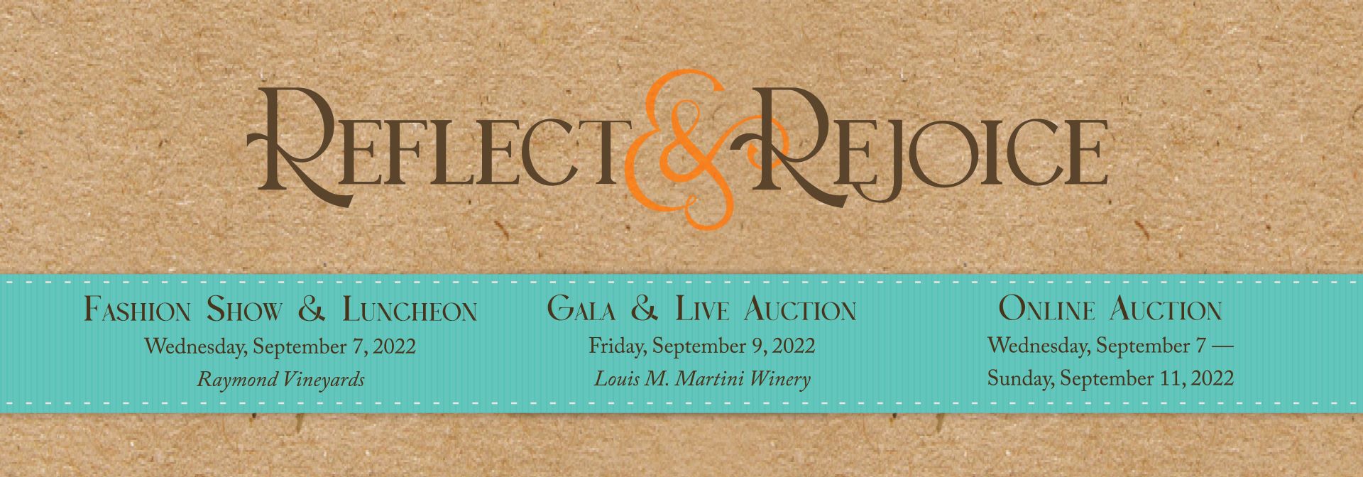 Fashion Show and Auction, Gala Save the date